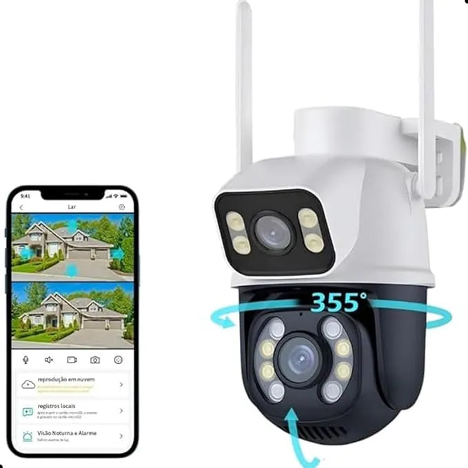 CAMARA DE SEGURIDAD X2-ROTACION 360°-90°