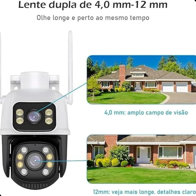 CAMARA DE SEGURIDAD X2-ROTACION 360°-90°